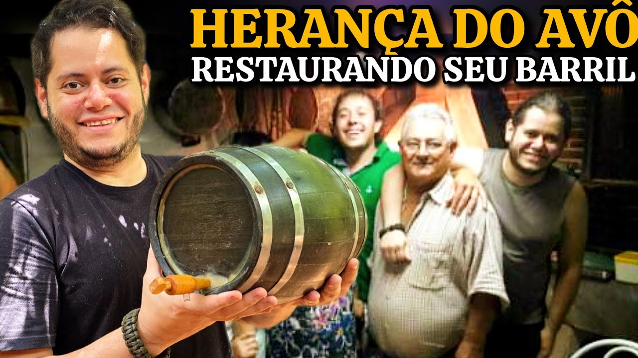 O BARRIL DO FELISTA ! RESTAURANDO O PRESENTE DO MEU VÔ! #fyp #fypシ #sitio #roça #drink #bushcraft 