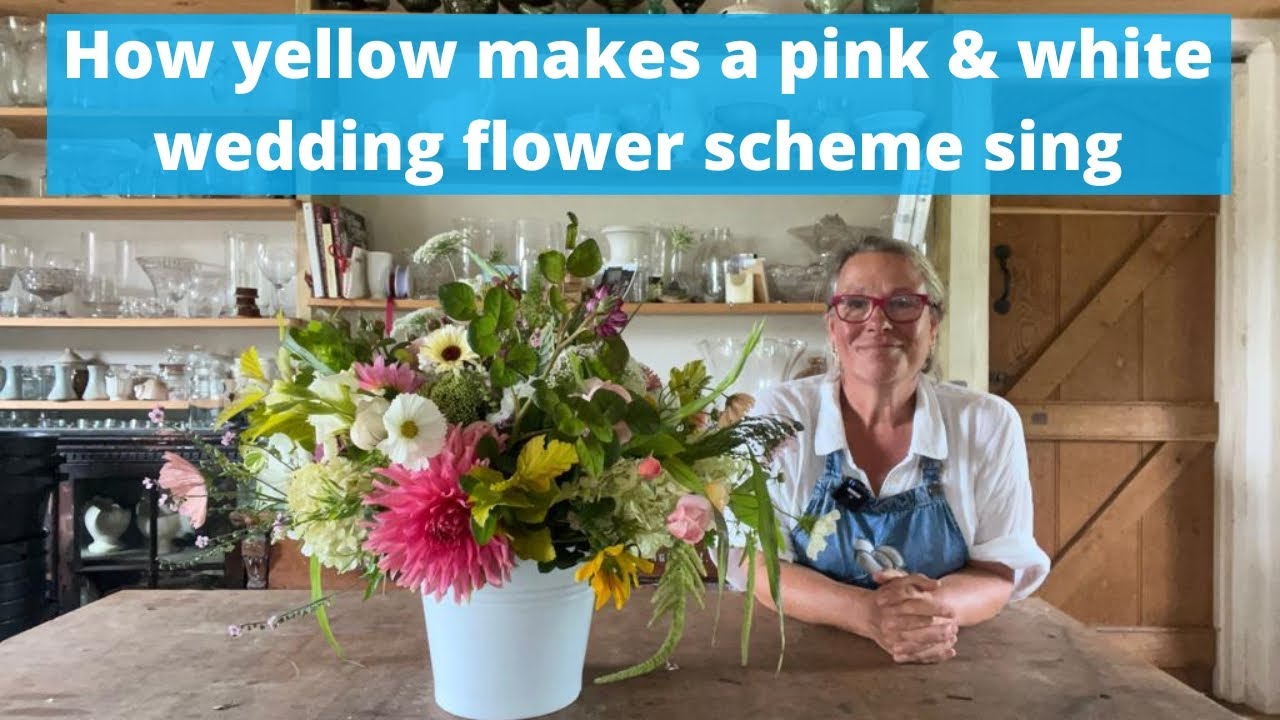 Choosing flowers for a pink and white wedding flowers scheme