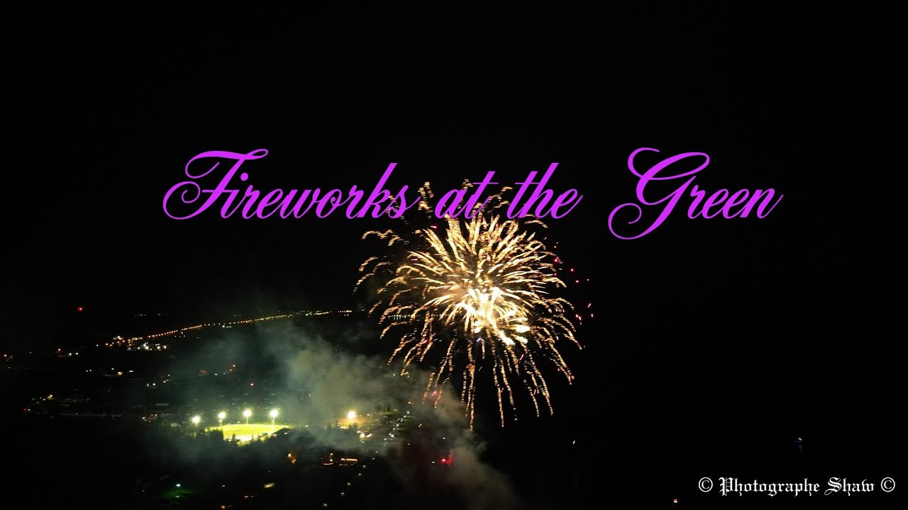 Fireworks at the Green of New Carlisle Québec Canada Day 🇨🇦Mavic Mini3 Pro 2023