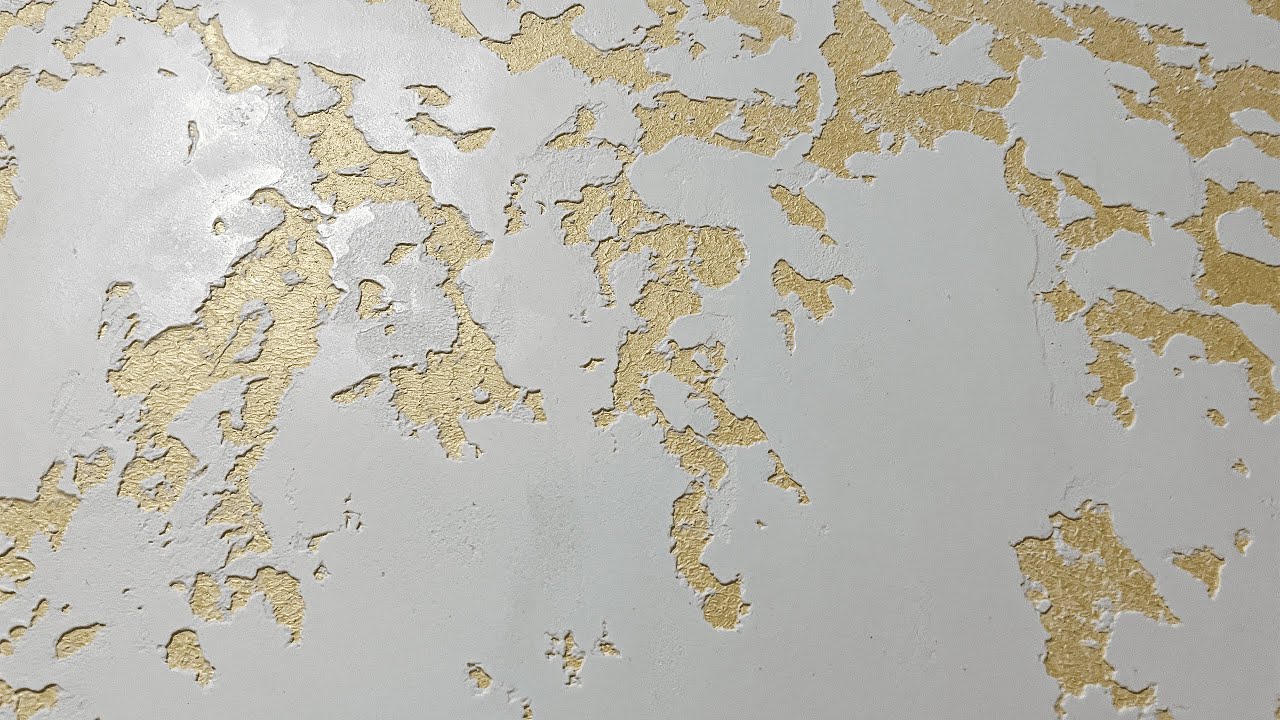 Grotto on a Golden Background | Decorative Plaster with Your Own Hands