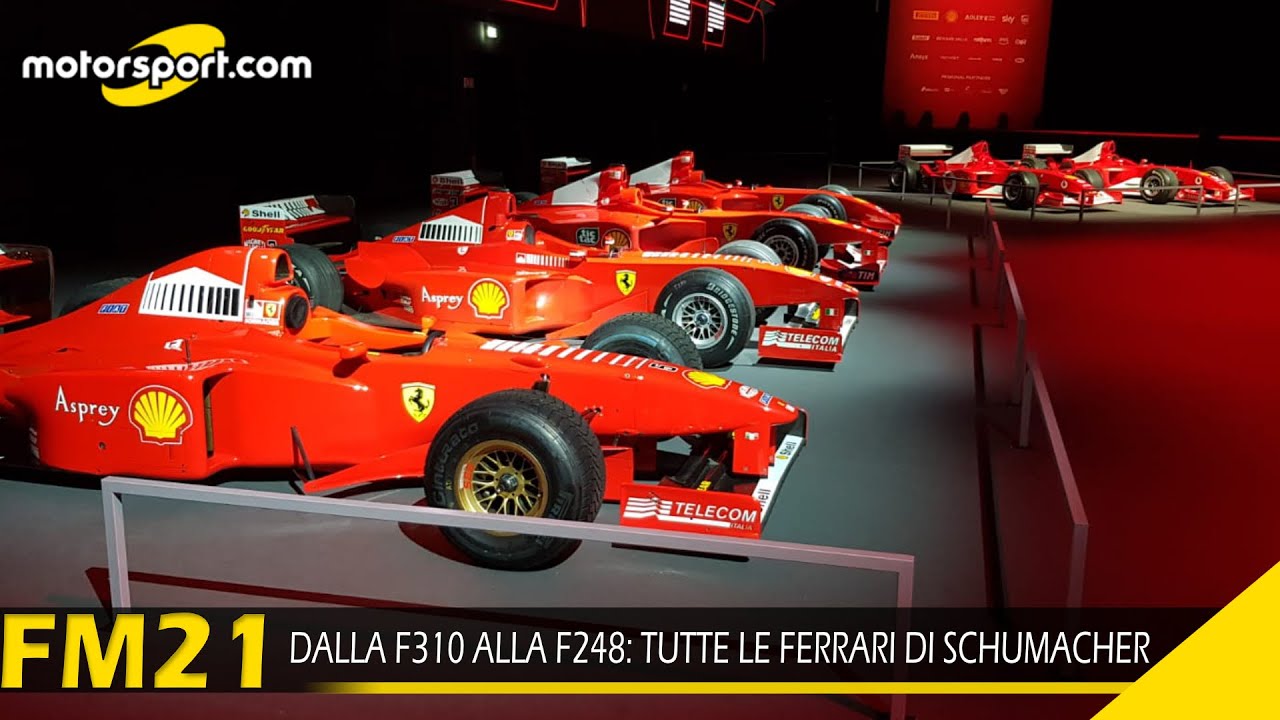 Dalla F310 alla F248: tutte le Ferrari di Schumacher