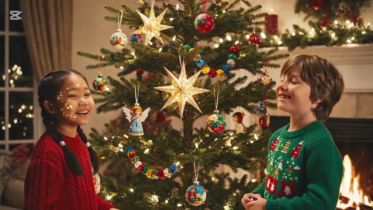 🌲✨ Le Sapin qui voulait briller – Douce chanson de Noël en 2D pour enfants