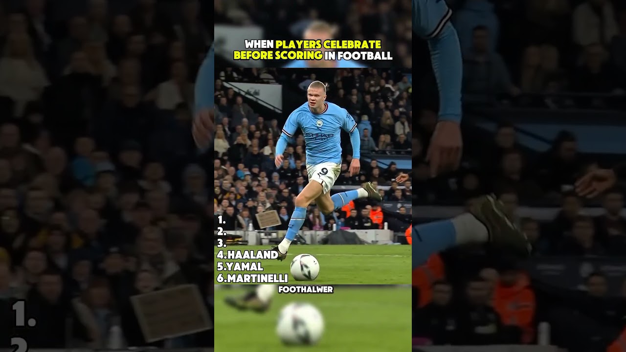 Wanneer spelers juichen voordat ze scoren in het voetbal