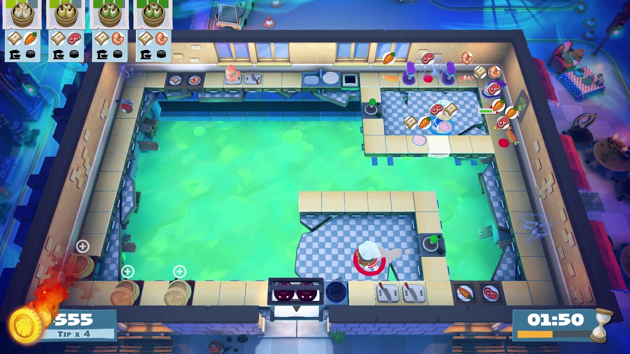 Overcooked 2: Night of the Hangry Horde, Kevin 2, 2 Players, 4 Stars (1147)