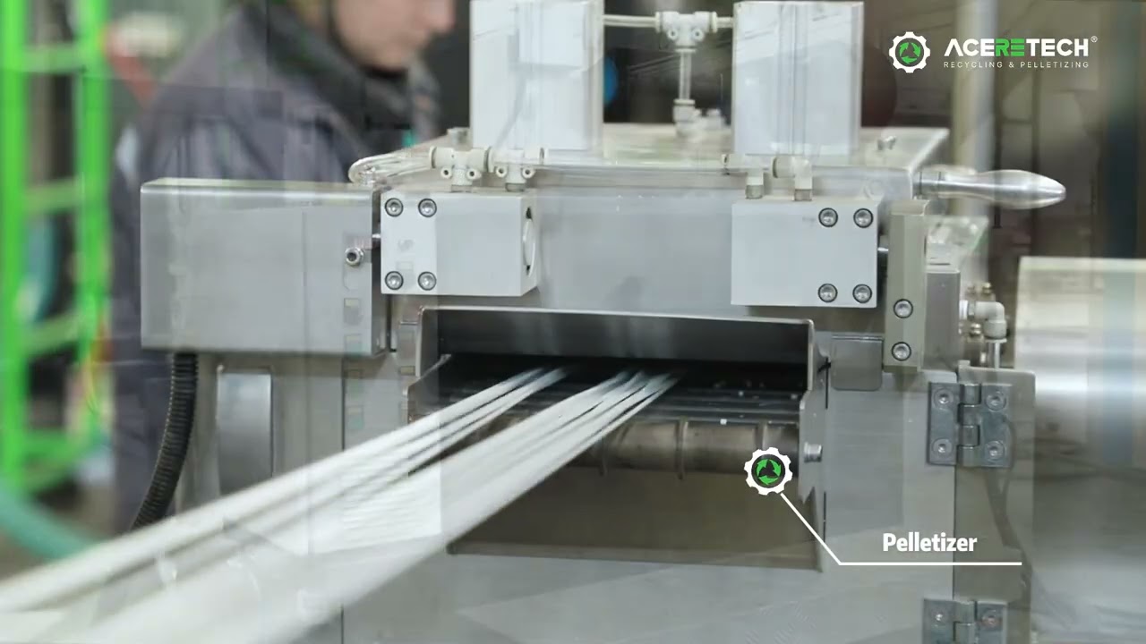 500kg/h single Screw recycling pelletizing machine with SCF filter