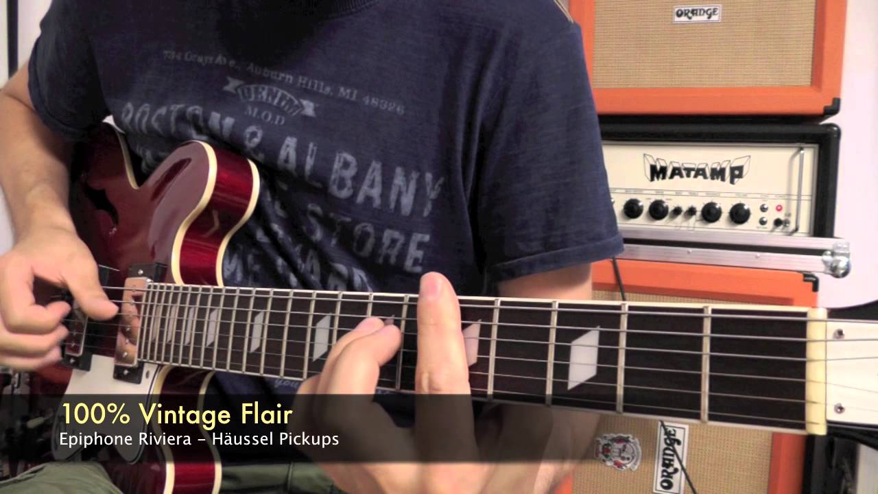 Epiphone Riviera - H&auml;ussel P90-HB 1956 Pickups
