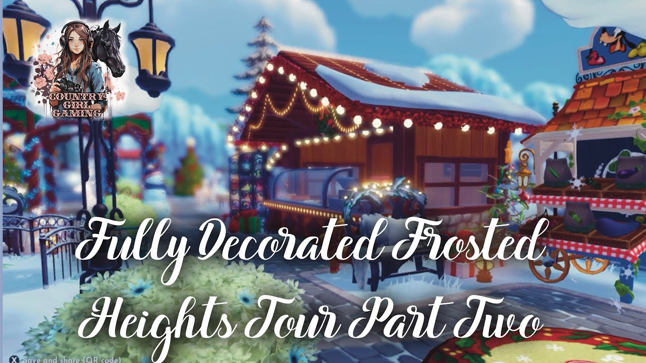 Fully Decorated Frosted Heights Tour Part 2 Disney Dreamlight Valley Inspiration with Commentary