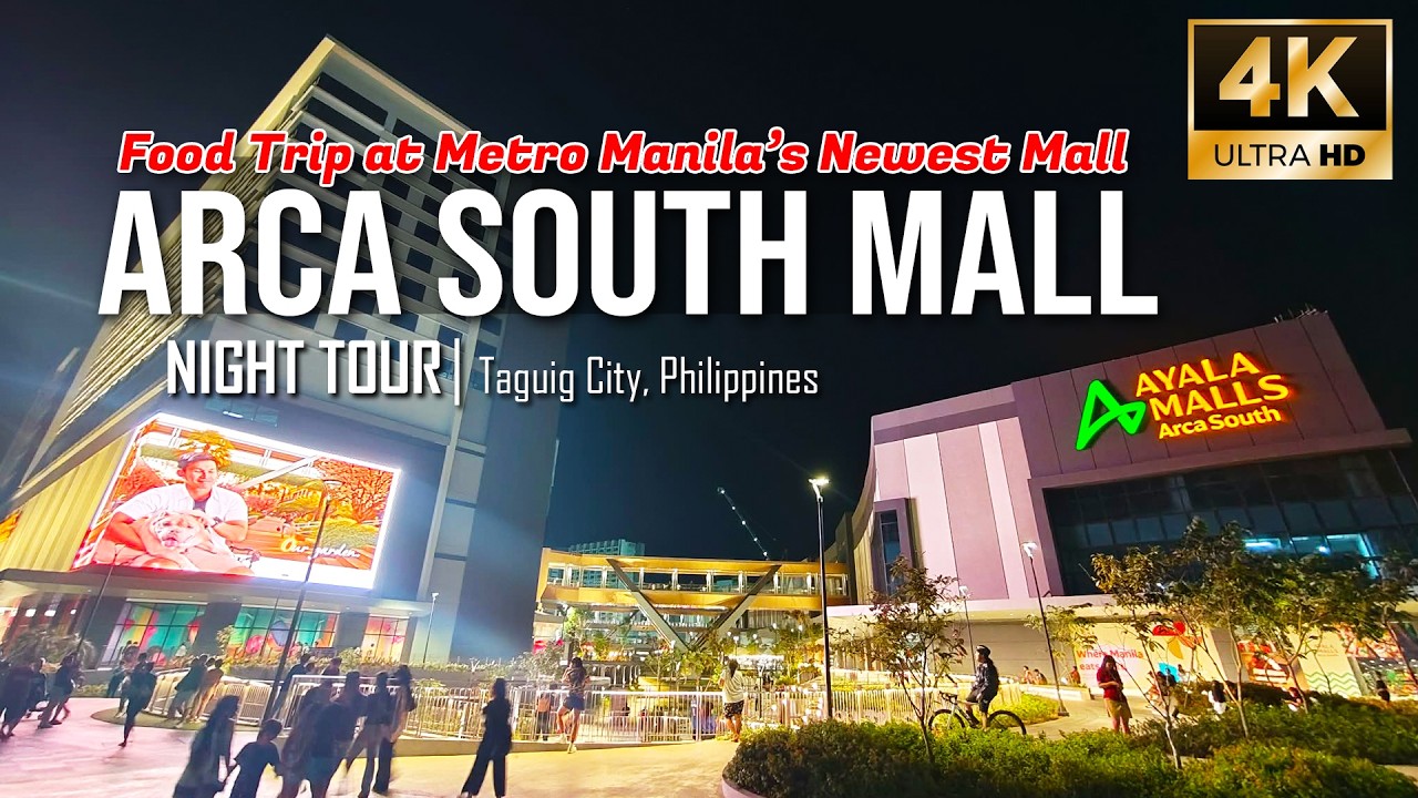 Arca South Mall at Night | Food Trip at Metro Manila’s Newest Mall [4K]