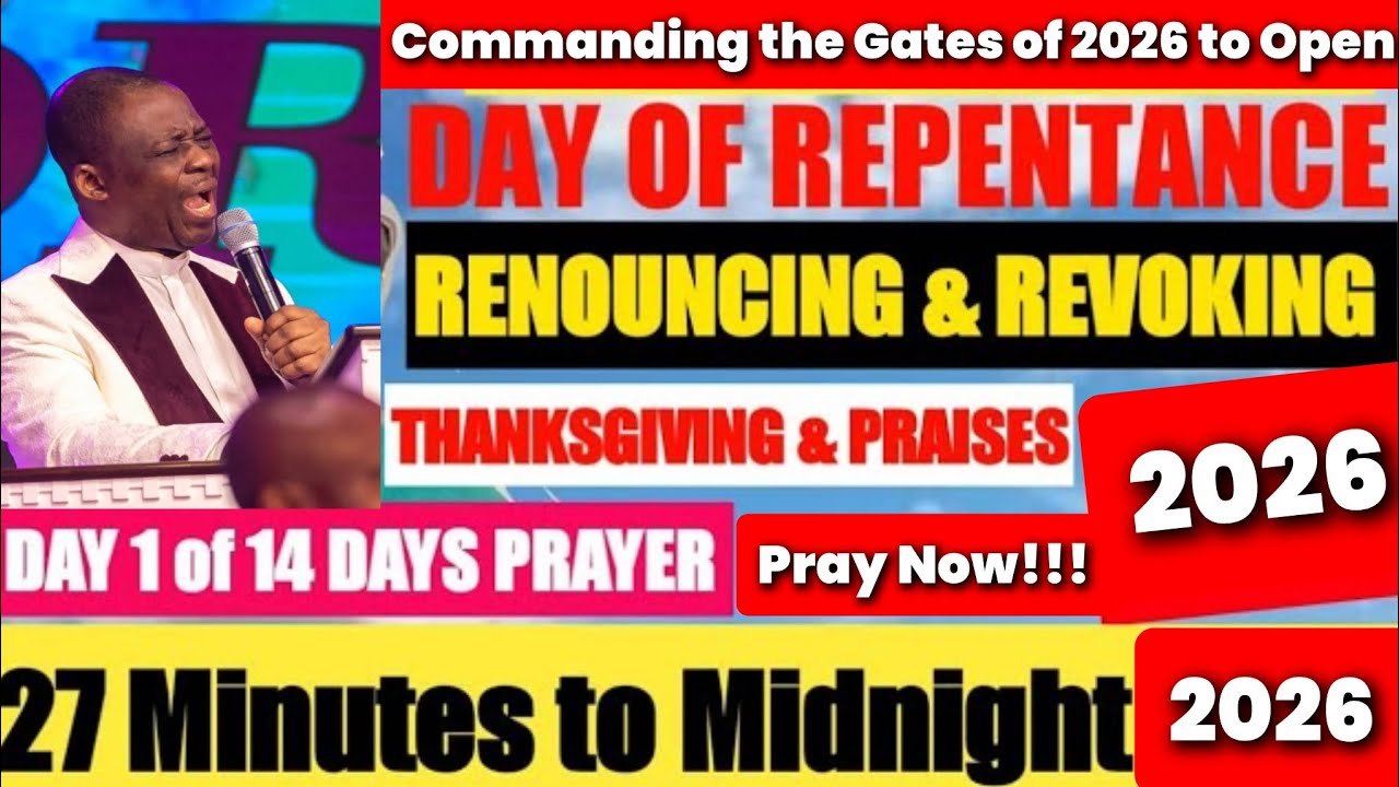 27 MINUTES TO MIDNIGHT PRAYERS STORMING THE GATES OF 2026 PRAYER BULLETS BY ELISHA GOODMAN PDF DAY 1