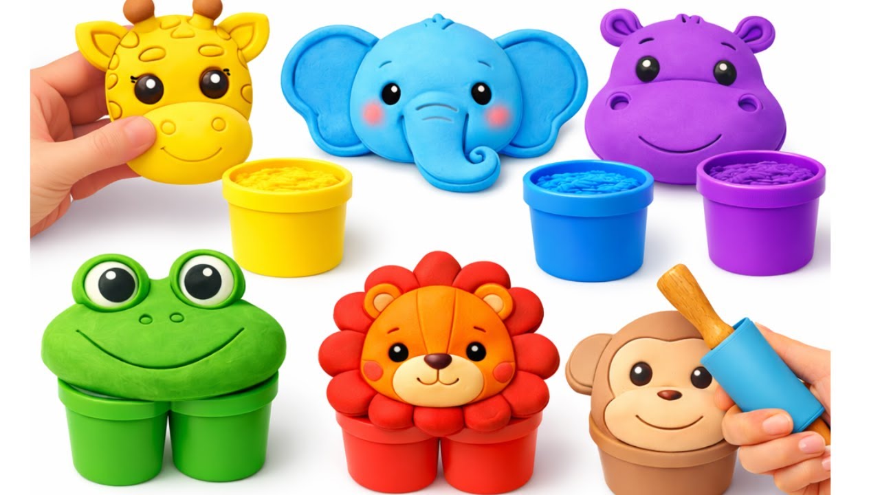 Африканские животные и цвета 🐘🦁✨