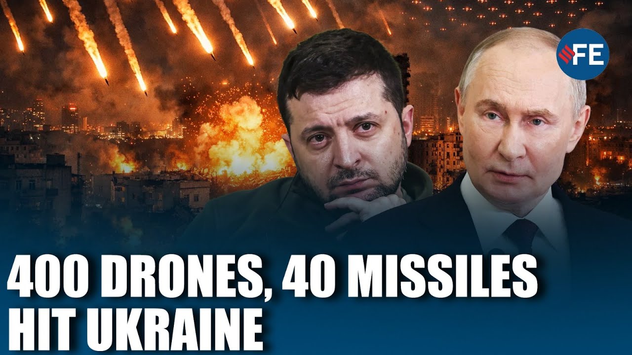 Ukraine Says Over 400 Drones, 40 Missiles Fired Overnight | Russia Ukraine WAR latest Updates