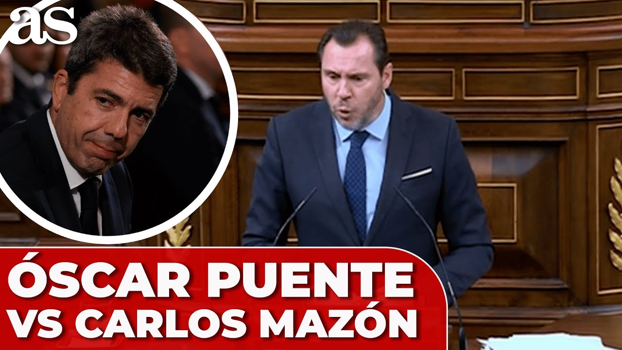 ÓSCAR PUENTE carga contra MAZÓN y el PP: son dos minutos DEMOLEDORES
