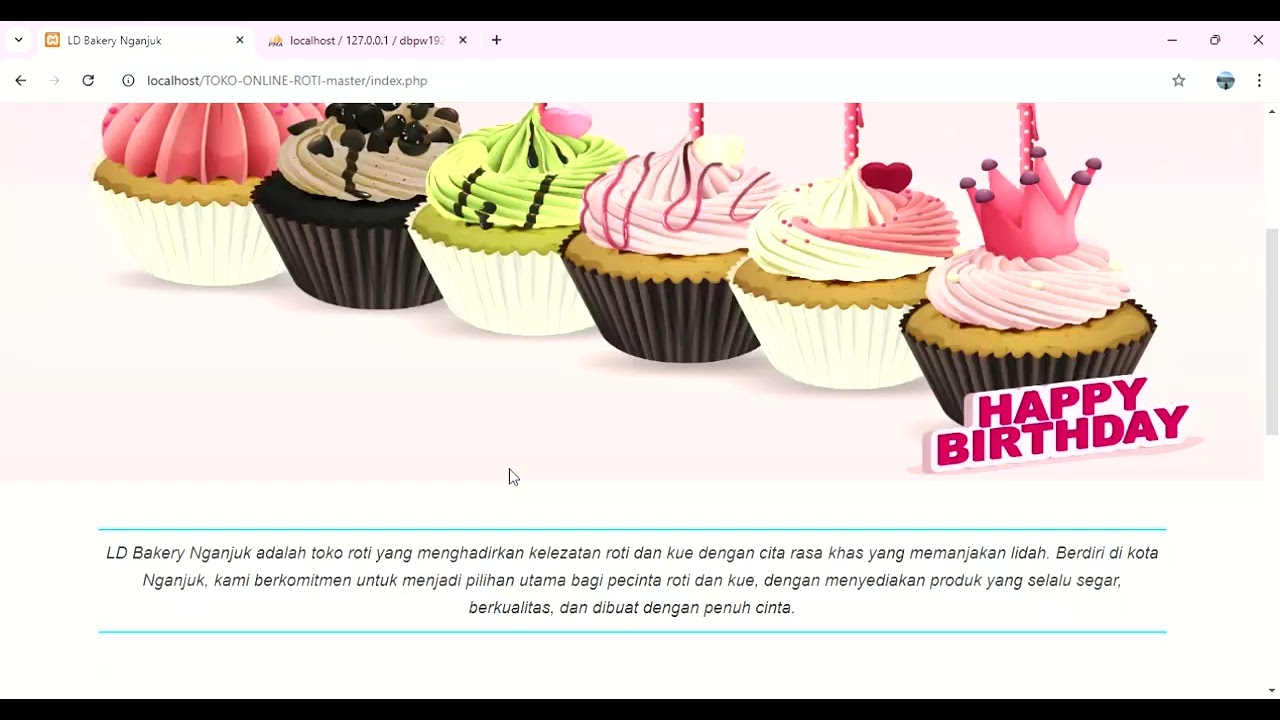 PENJELASAN WEBSITE PENJUALAN ROTI UAS PROWEB