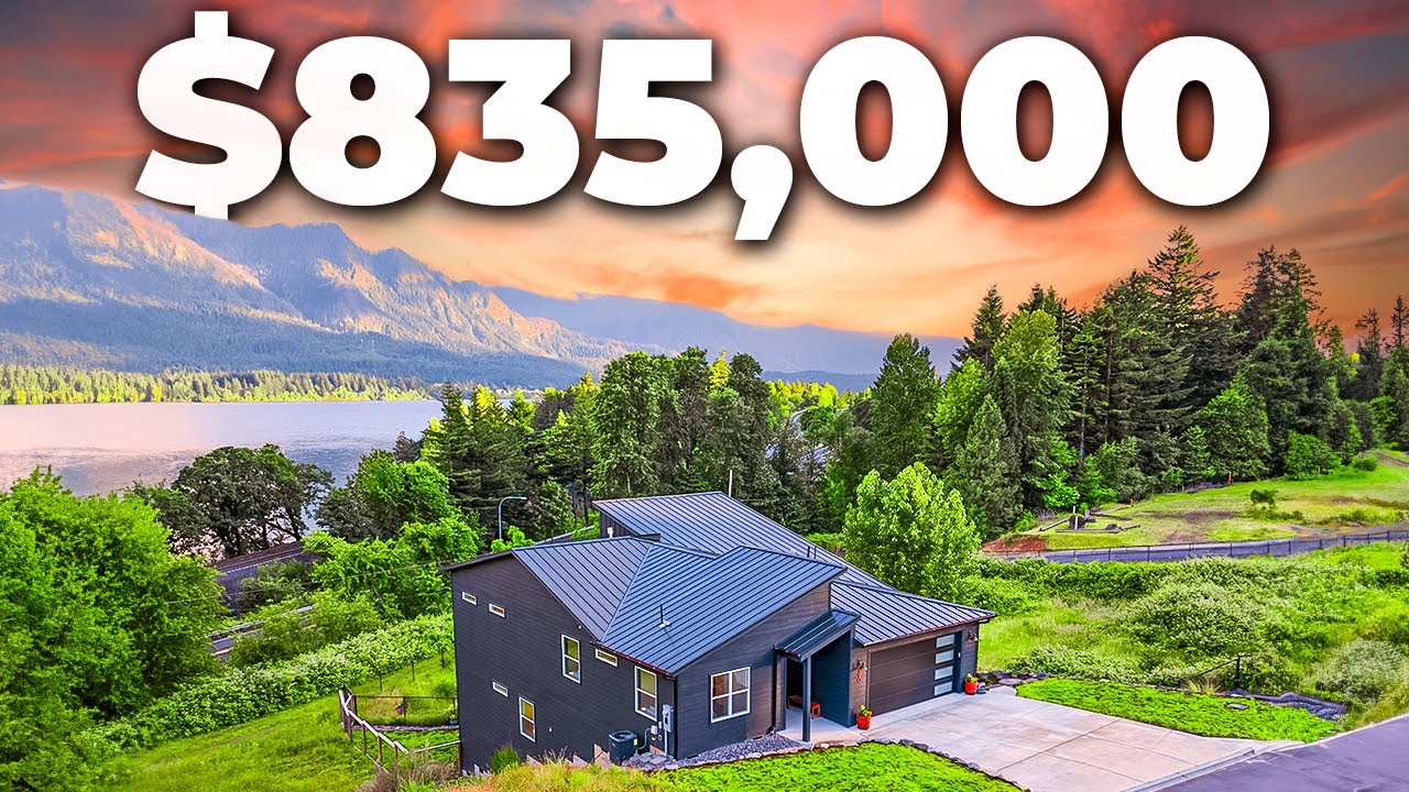 This MODERN $860k Columbia River Gorge Home w/ River & Mountain VIEWS Will SHOCK You!