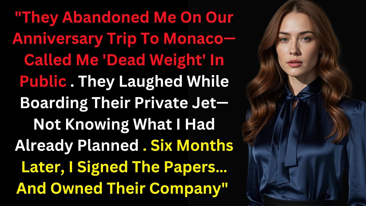 They Abandoned Me On Our Anniversary Trip To Monaco—Six Months Later, I Owned Their Company