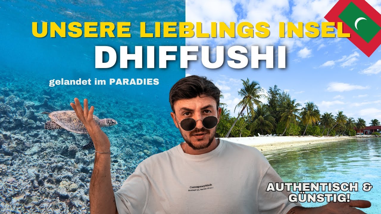 GÜNSTIG auf die MALEDIVEN: Die schönste Local Insel DHIFFUSHI - schnorcheln & Delfine sehen VLOG2025