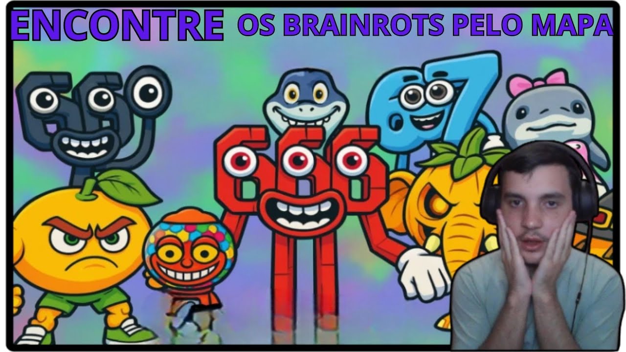 ENCONTRE OS BRAINROTS PELO MAPA😄