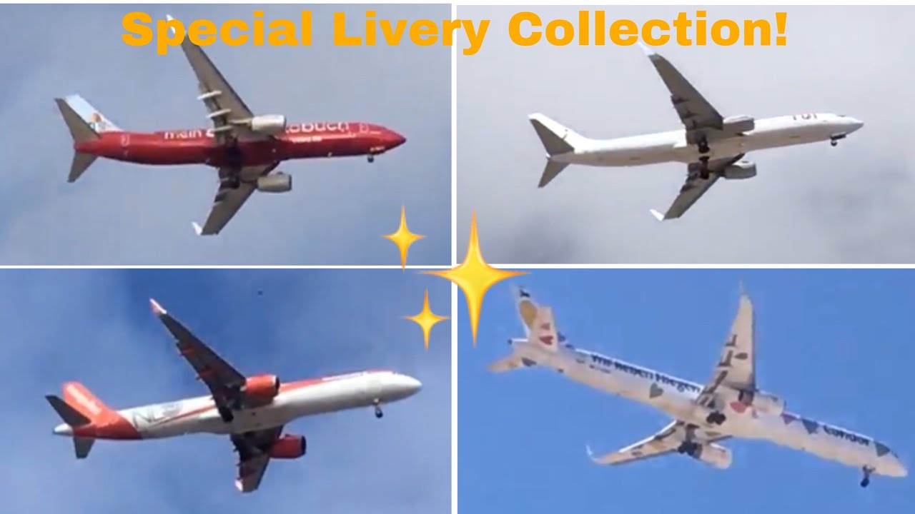 SPECIAL LIVERYS In Caleta De Fuste! | Fuerteventura Plane Spotting Complation