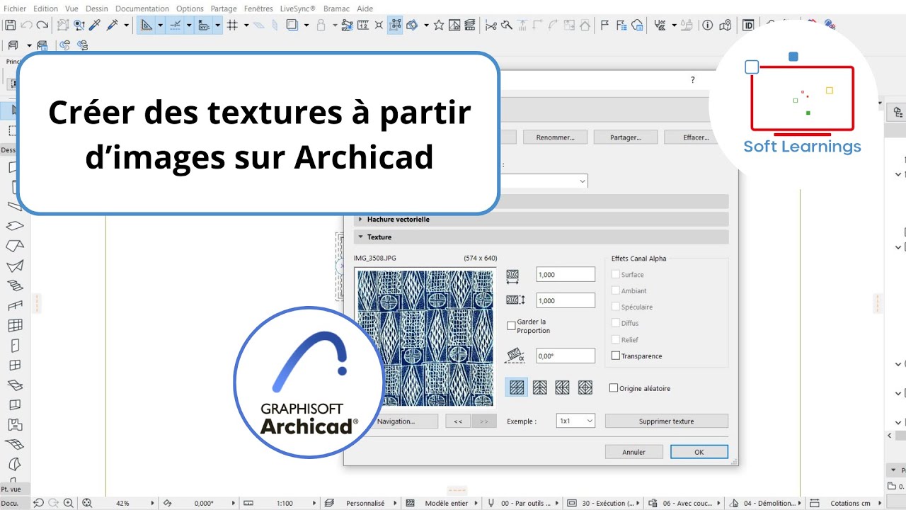 ARCHICAD : COMMENT CRÉER DES TEXTURES PERSONNALISÉES A PARTIR D’UNE IMAGE