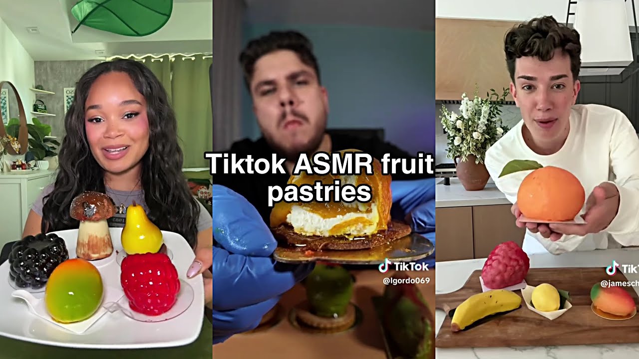 TIKTOK ASMR fruit pastries crunchy, no talking 🔇