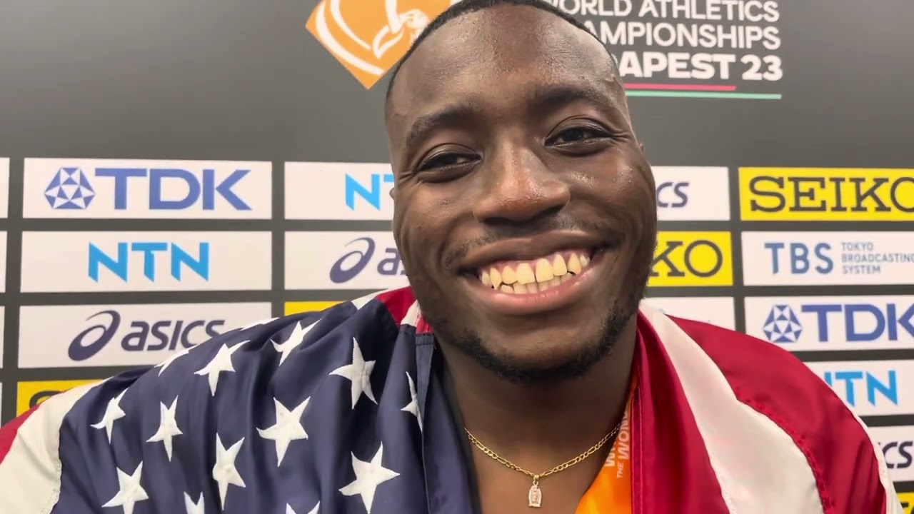 Grant Holloway Gets 3rd Gold World Championship Medal