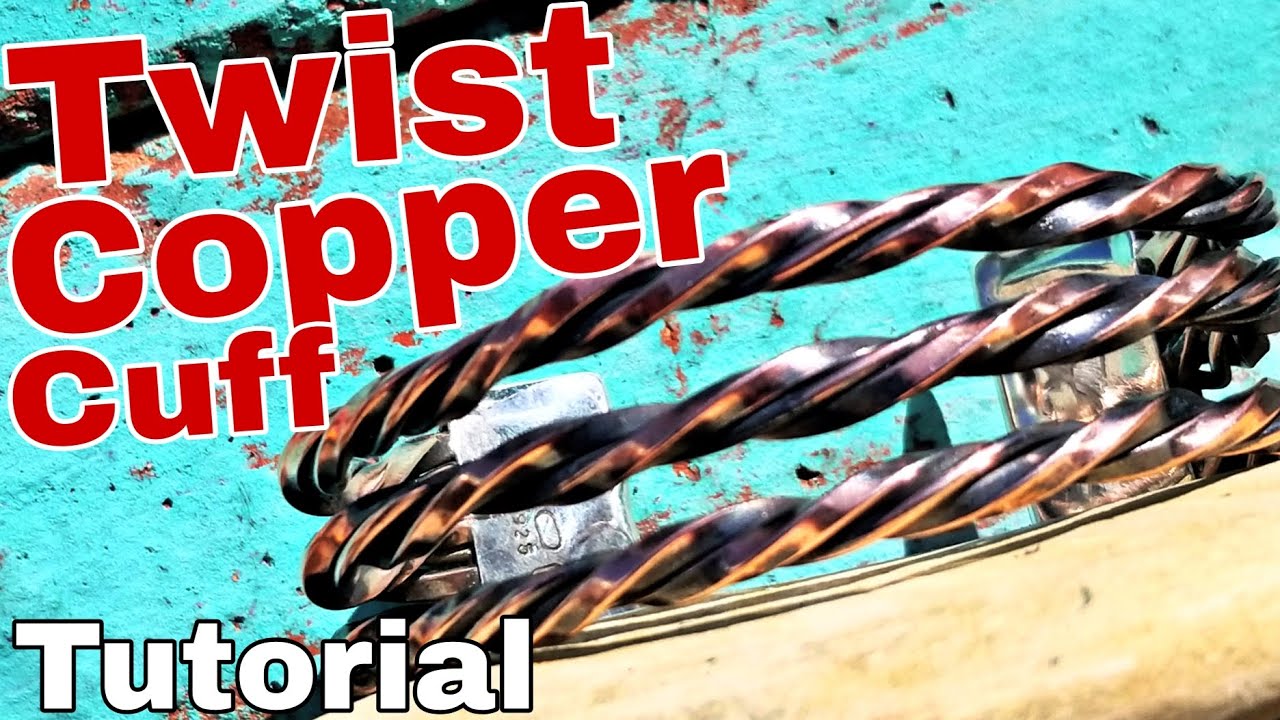 Эп.23) Медный браслет-манжет Easy Twist | Концевые заглушки из стерлингового серебра | Уроки усво...
