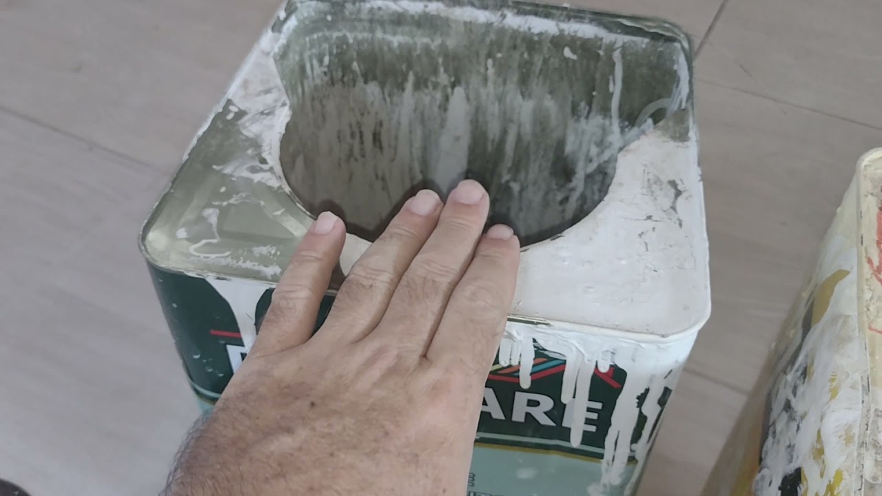 Como fazer balde de obra ou multi uso muito resistente e pr&aacute;tico f&aacute;cil com lata de tinta