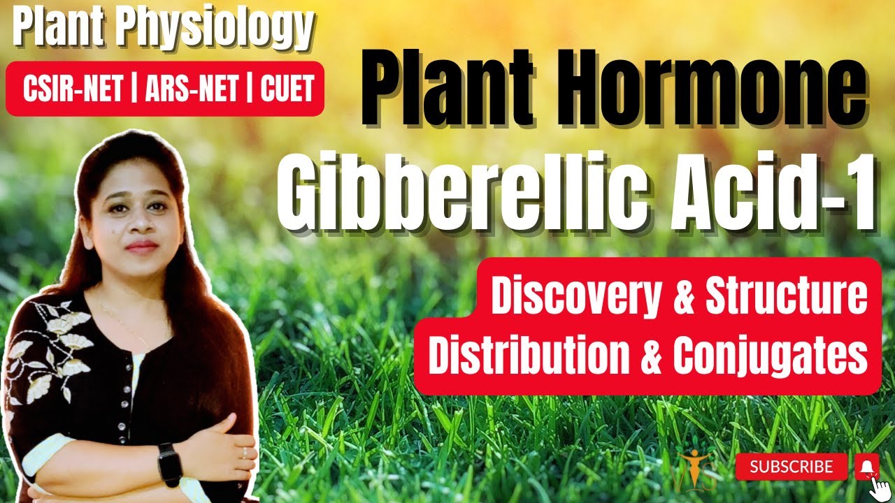 Plant Hormone Gibberellic Acid (Part -1) Discovery | Structure | Distribution |  Conjugates | CSIR