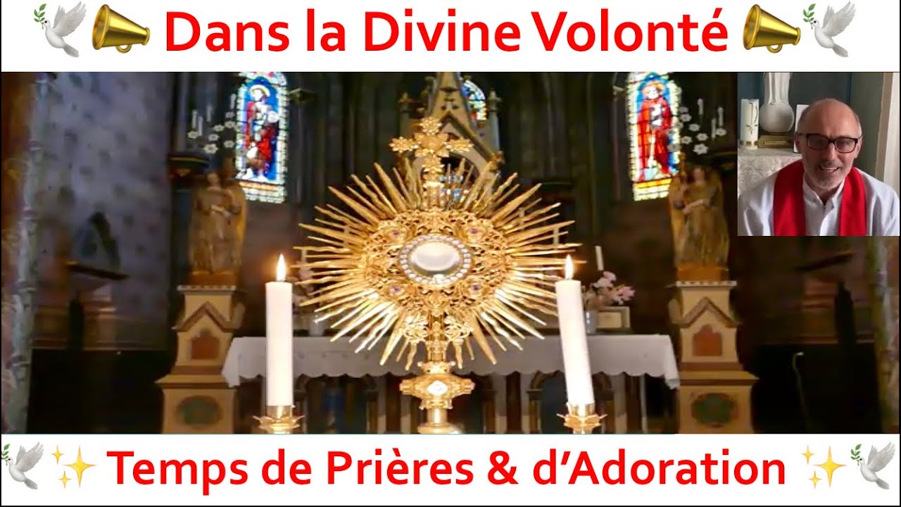 😇🙏🔥Temps d’Adoration 🔥🙏😇Divine Volonté (Père Dominique DUTEN)