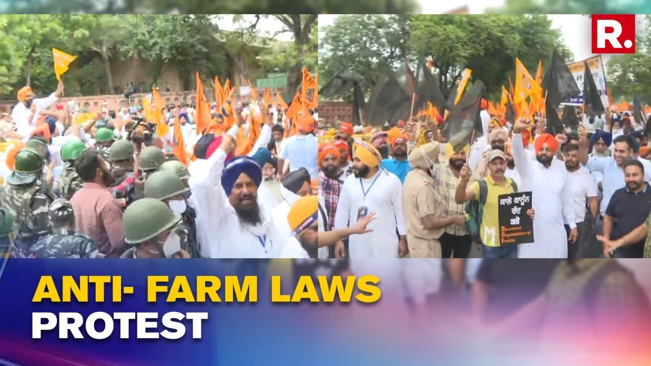 Delhi: Shiromani Akali Dal Begins Black Friday March Towards Parliament Against 3 Farm Laws