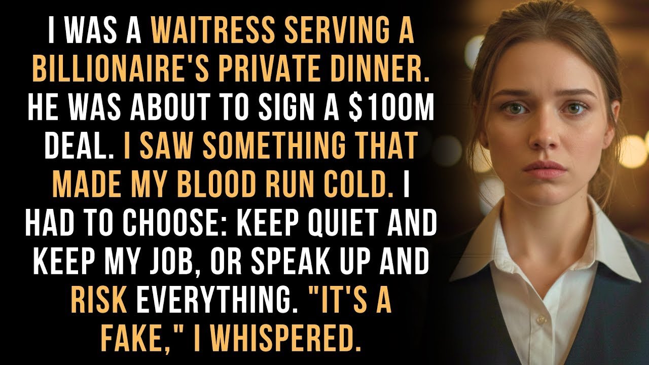 I Was Just a Waitress But I Knew The Billionaire's  Priceless  Document Was a Fake