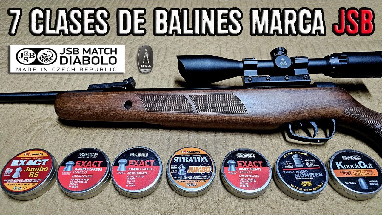 PRUEBA BE BALINES JSB 5.5mm CON LA BSA METEOR EVO.