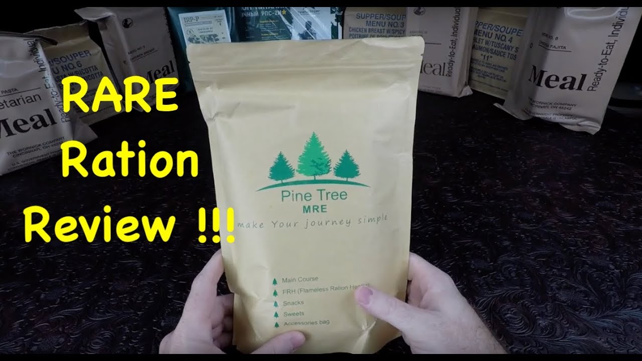 Pine Tree MRE Review British Hiking / Survival Ration