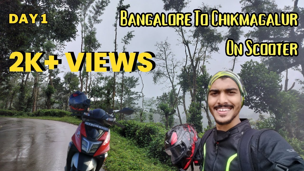 My First MotoVlog | Day 1 | Bangalore To Chikmagalur on Scooter