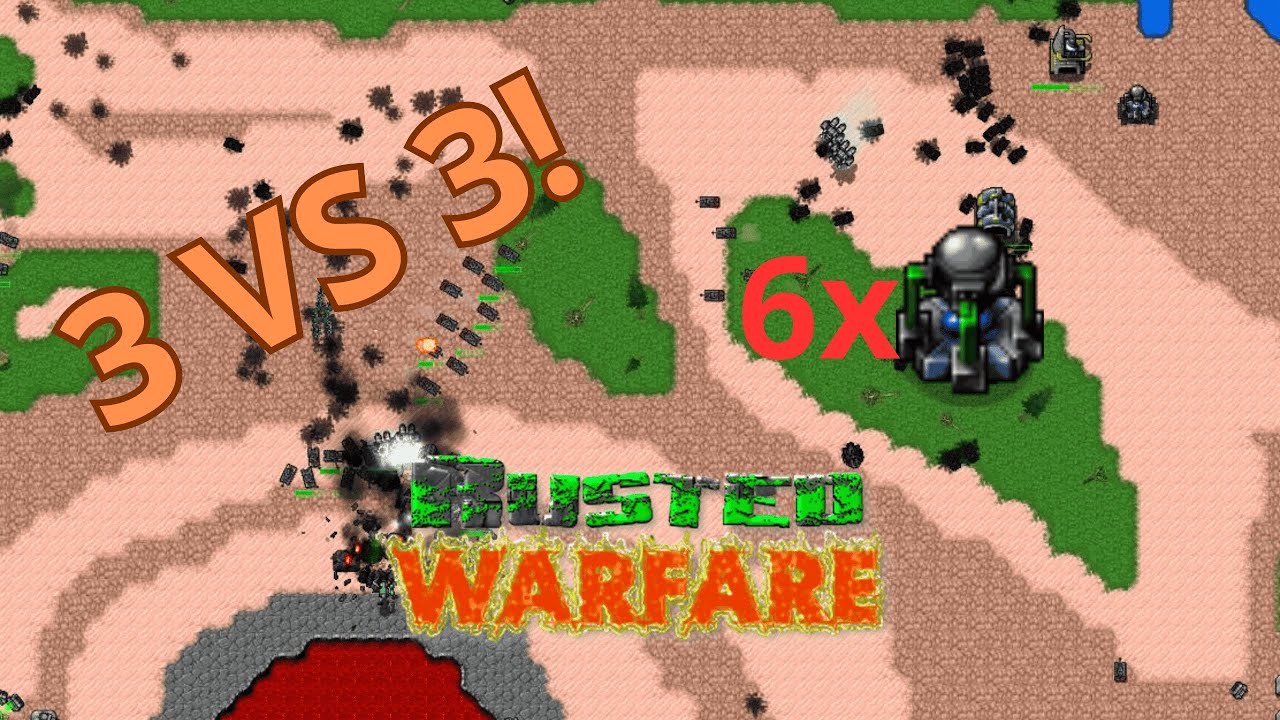 Превосходный тимплей на карте Volcano! | Rusted Warfare