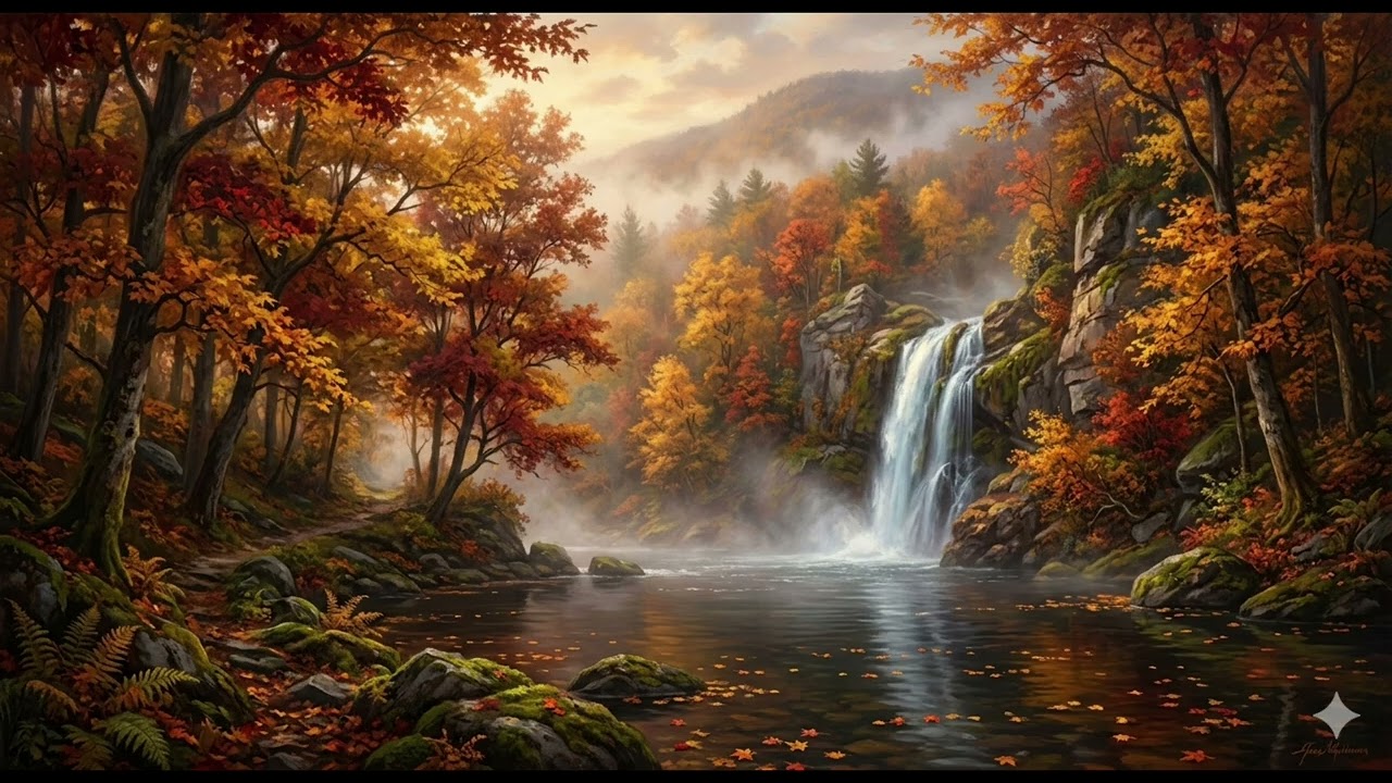 Autumn Forest Ambience 🍂 | 1 Hour of Cozy Fall Sounds for Study & Sleep