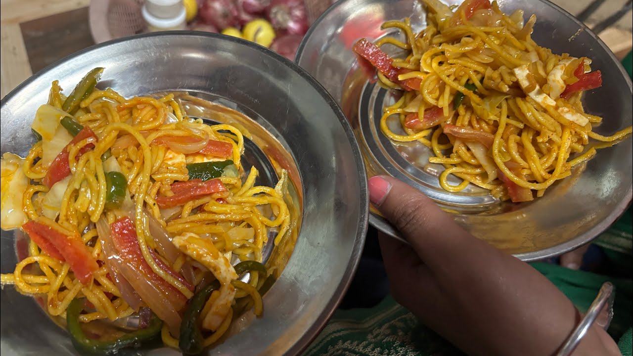 Homemade Noodles [Chowmein] , Mix vegetable by @DikshaChauhan-mz5un | Fun Moments at Home