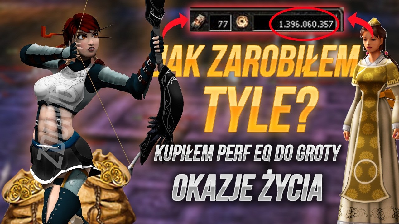 odc21 Metin2.pl tylko łukiem do 120lvla! #21  Jak zarobiłem prawie 100won! EQ na maxi maxi prawie go