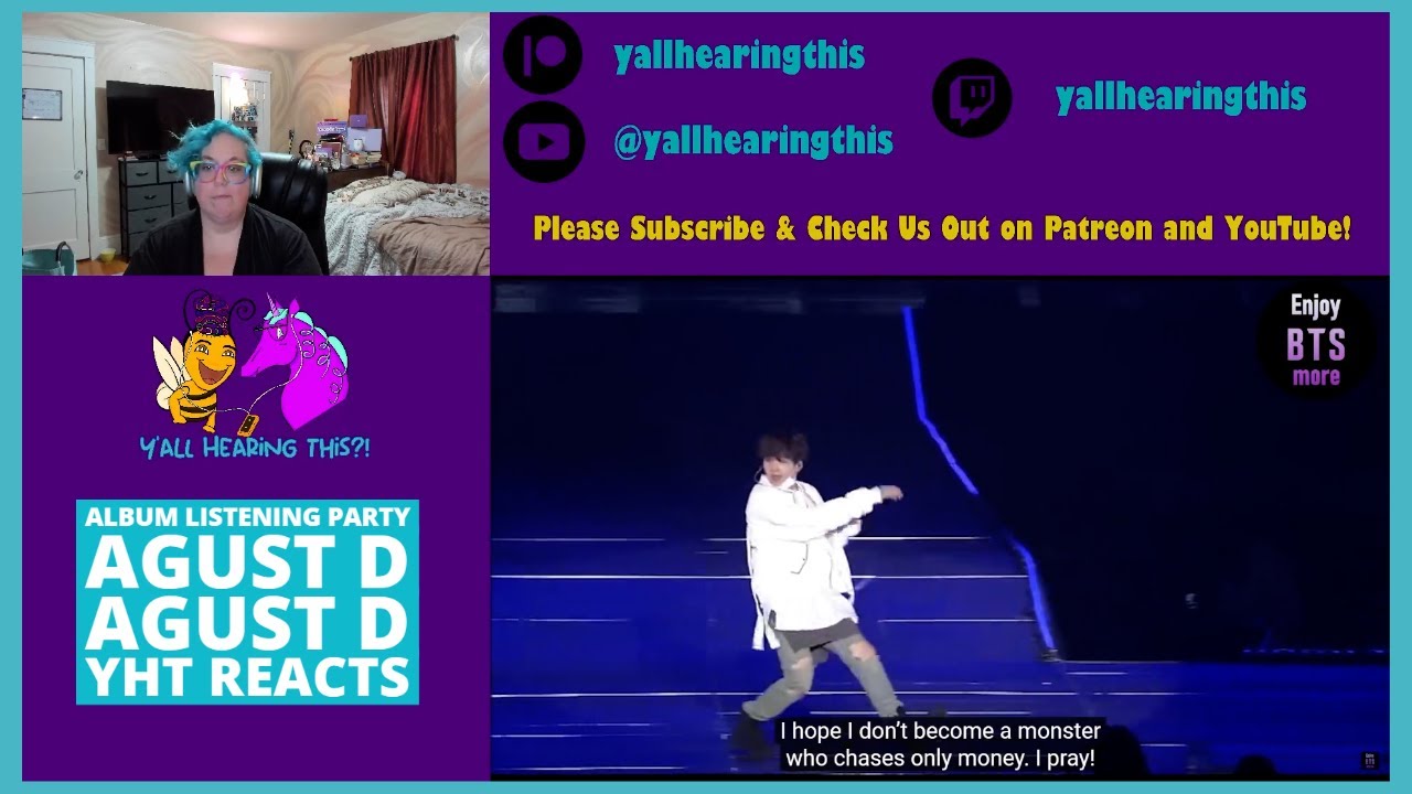 Album Listening Party Now on YouTube! Agust D | Agust D | BTS First Time Reaction