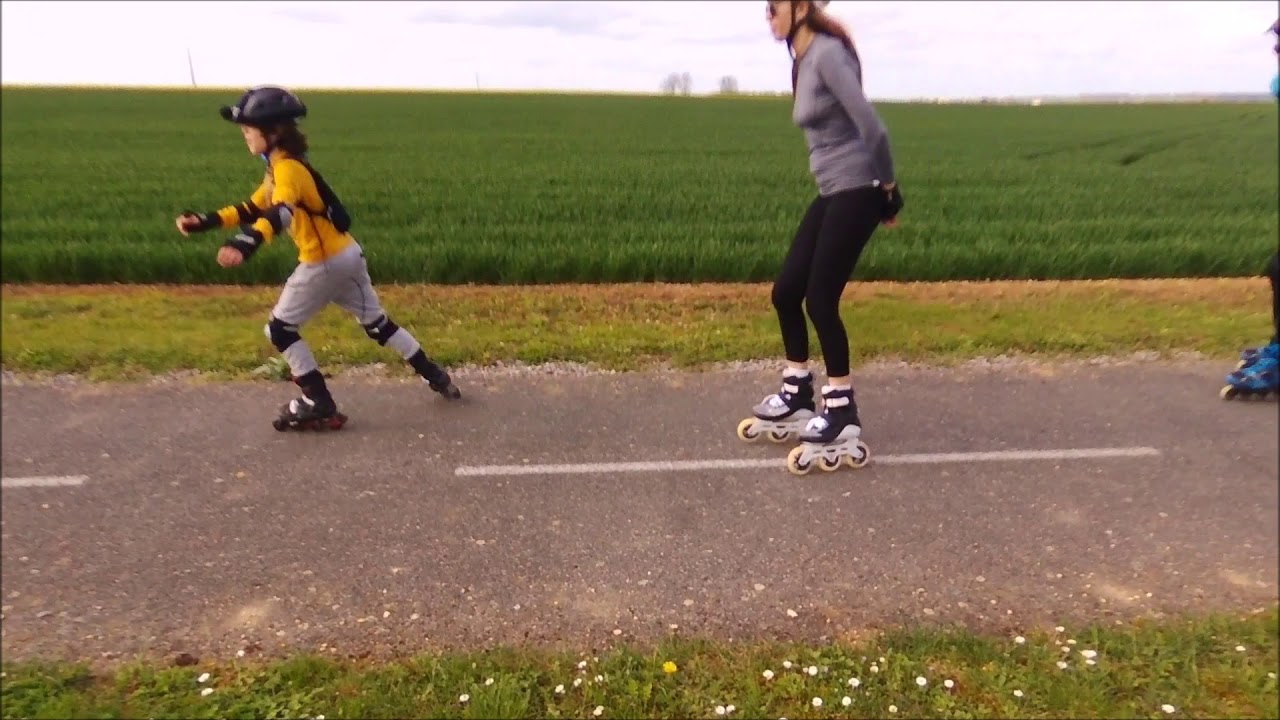 Balade en roller campagne fran&ccedil;aise (dr&ocirc;ne)
