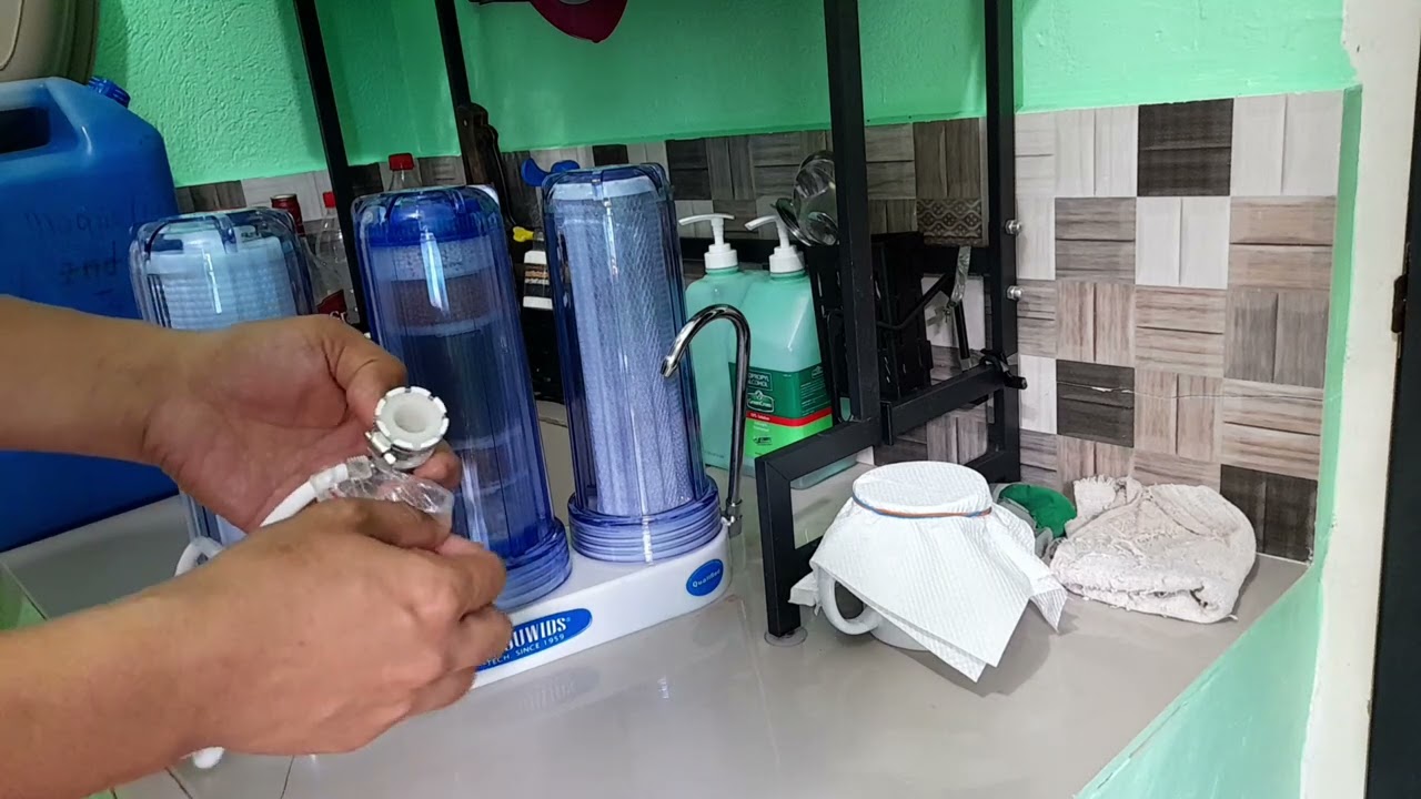 Unboxing 3 stage multifunctional water purifier and install [TROUWIDS]USA