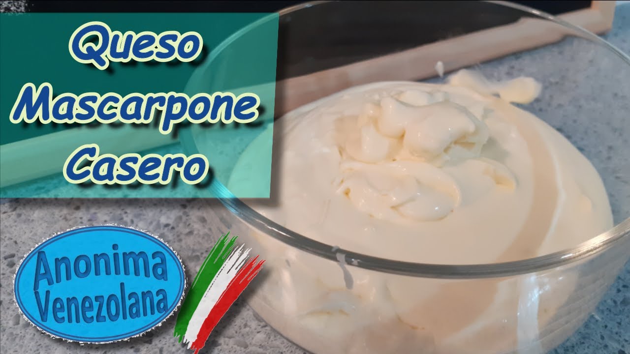 Como hacer queso Mascarpone Casero con solo 2 ingredientes