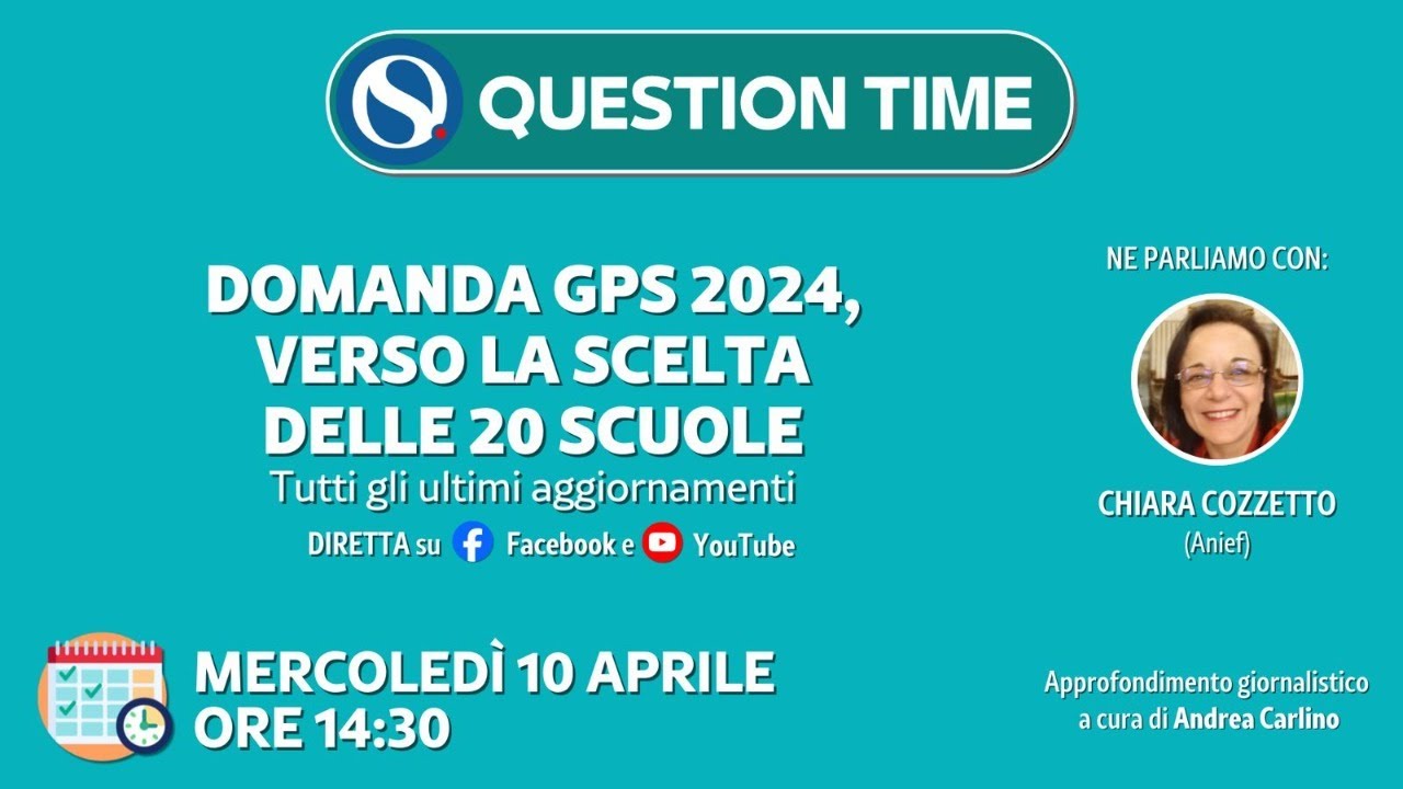 Domanda GPS 2024, verso la scelta delle 20 scuole: tutti gli ultimi aggiornamenti