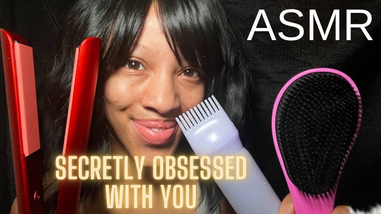 ASMR GIRL WHO IS SECRETLY OBSESSED WITH YOU PLAYS WITH YOUR HAIR IN CLASS 👀👀 
