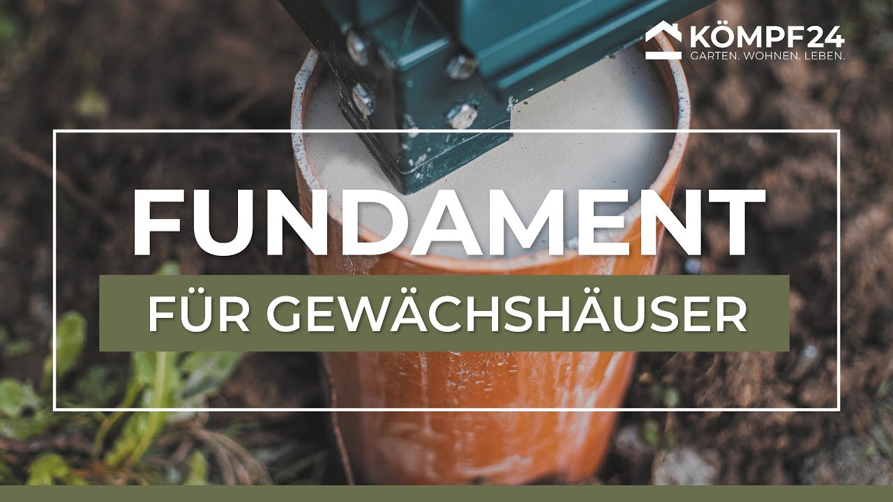 Fundamenterstellung Gewächshaus | Montageanleitung