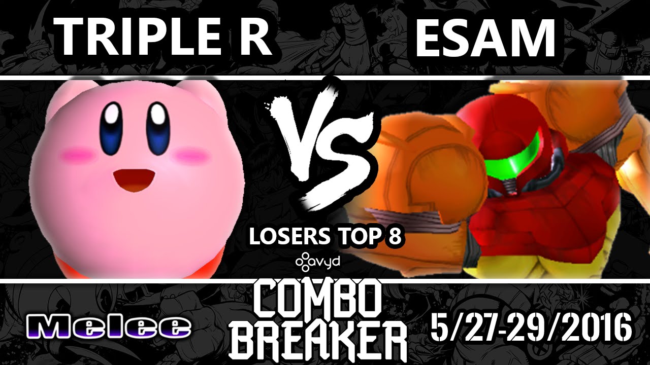 CB2016 - Triple R (Kirby) Vs. PG | ESAM (Samus) SSBM Losers Top 8 - Smash Melee