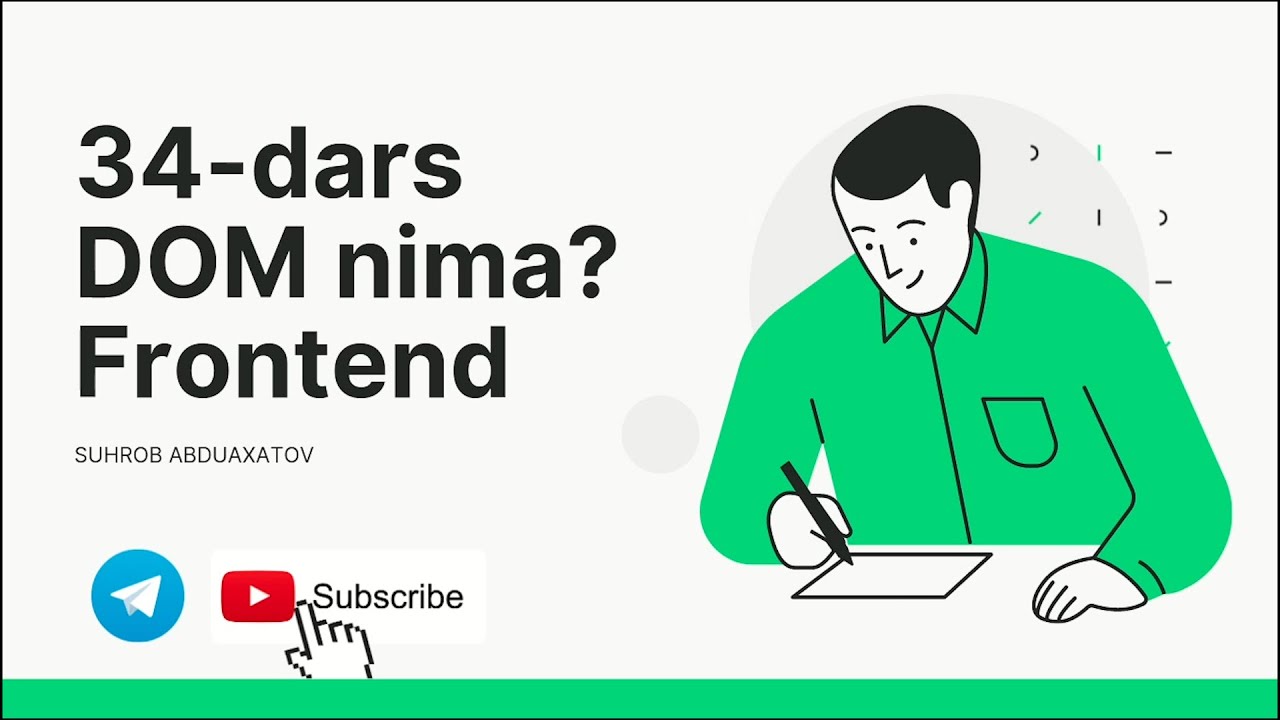 JavaScript | JavaScript Darslari | Suhrob Abduaxatov | DOM nima, DOM-ga kirish #DOM #JavaScriptDom