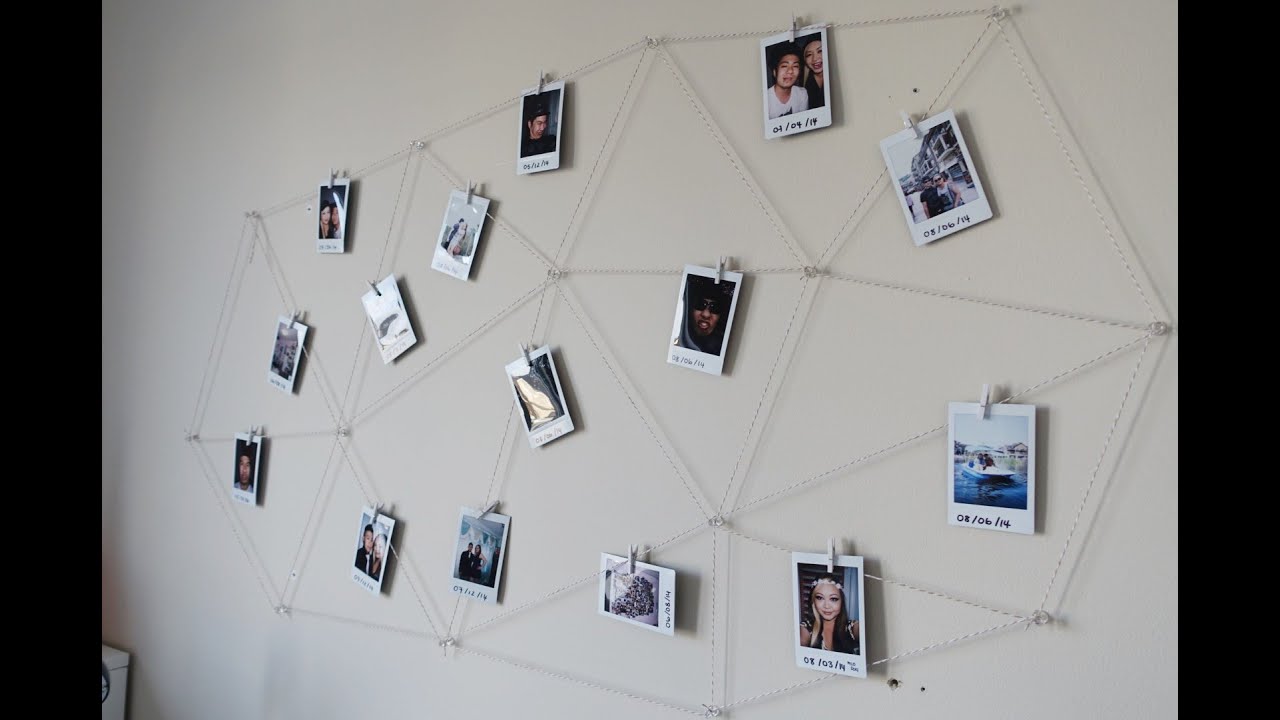 DIY Polaroid Photo Wall Display