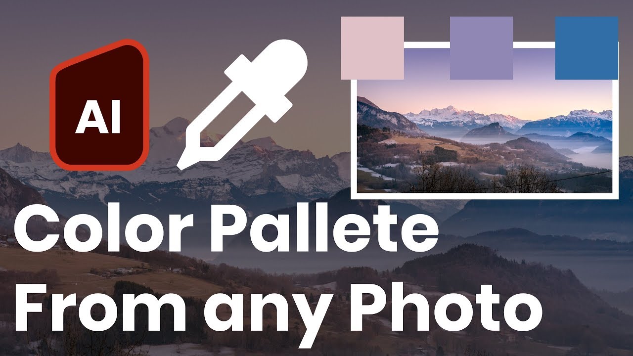 Как создать палитру из фотографии в Adobe Illustrator CC (ENG)