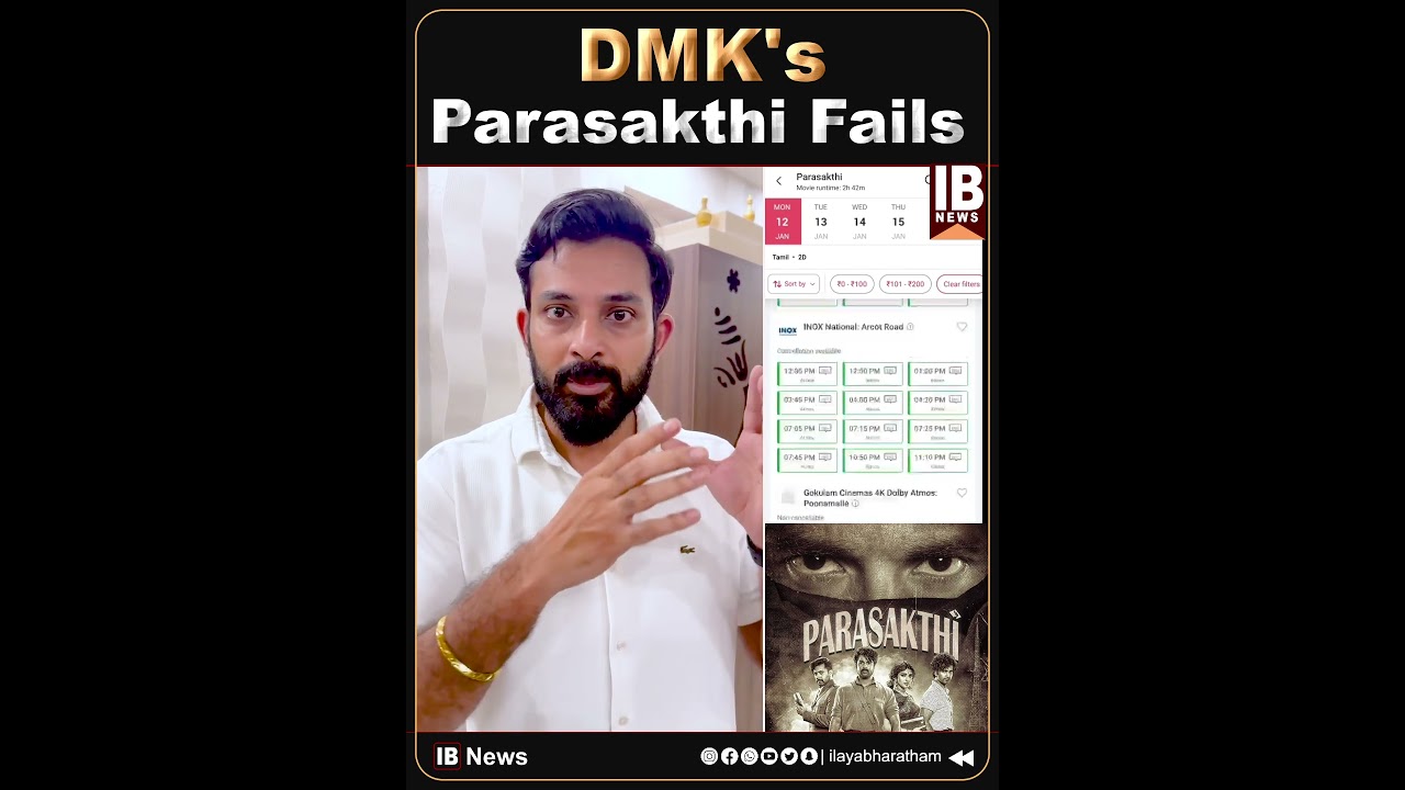 DMK's Parasakthi Fails..Anti Hindi Propaganda Fails once again | Karthik Gopinath | Parasakthi | DMK